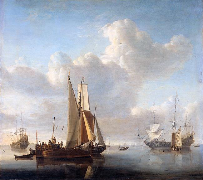 Esaias Van de Velde Ships off the coast Sweden oil painting art